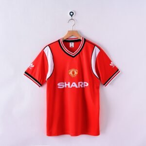 1985 Manchester United Home Retro Football Jersey