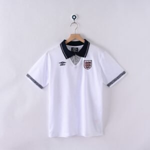 1990 England Home Retro Football Jersey