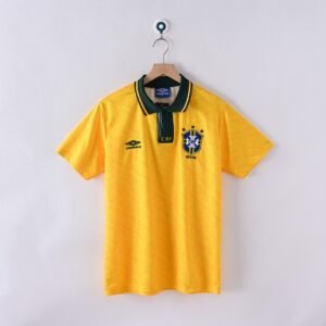 1991/93 Brazil Home Retro Football Jersey