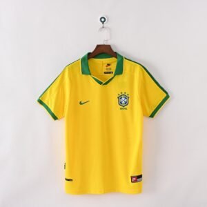 1997 Brazil Home Retro Football Jersey