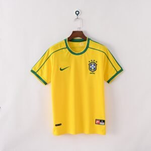 1998 Brazil Home Retro Football Jersey