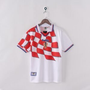 1998 Croatia Home Retro Football Jersey