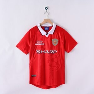 1999 Manchester United Home Retro Football Jersey
