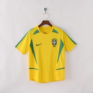 2002 Brazil Home Retro Football Jersey