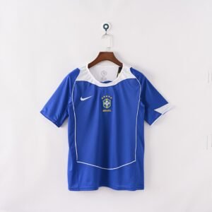 2004 Brazil Away Retro Football Jersey