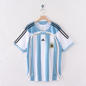 2006 Argentina Home Retro Football Jersey