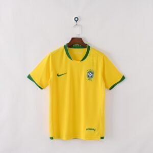 2006 Brazil Home Retro Football Jersey
