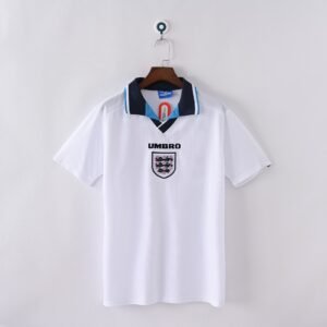 1996 England Home Retro Football Jersey