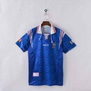 1996 France Home Retro Football Jersey