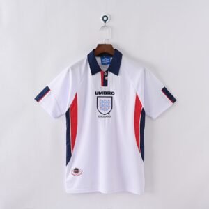 1998 England Home Retro Football Jersey