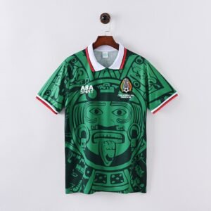 1998 Mexico Home Retro Football Jersey