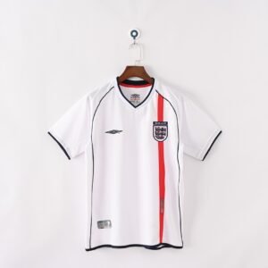 2002 England Home Retro Football Jersey