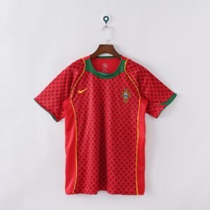 2004 Portugal Home Retro Football Jersey