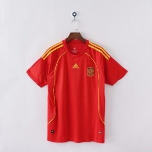 2008 Spain Home Retro Football Jersey