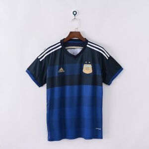2014 Argentina Away Retro Football Jersey