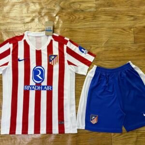 2025/26 Atletico Madrid Home Adult Jersey & Shorts Sets Football Jersey