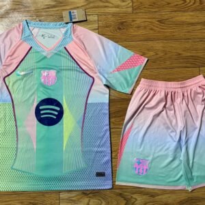 2025/26 Commemorative Edition Barcelona Green Adult Jersey & Shorts Sets Football Jersey