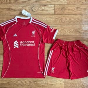 2025/26 Liverpool Home Adult Jersey & Shorts Sets Football Jersey